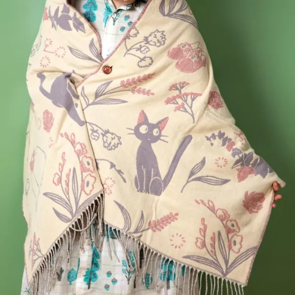 Fashion Étole rose Jiji - Kiki la petite sorcière Textile