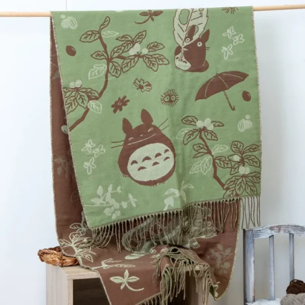 Fashion Étole vert clair Totoro & Chatbus - Mon Voisin Totoro Textile