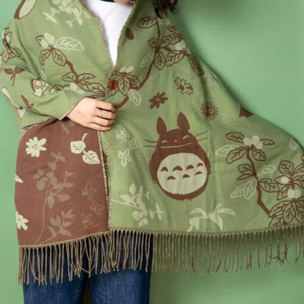 Fashion Étole vert clair Totoro & Chatbus - Mon Voisin Totoro Textile