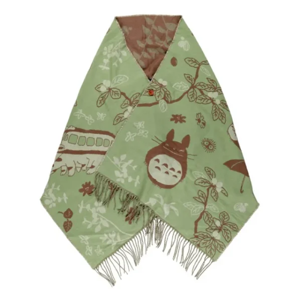 Fashion Étole vert clair Totoro & Chatbus - Mon Voisin Totoro Textile