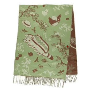 Fashion Étole vert clair Totoro & Chatbus - Mon Voisin Totoro Textile