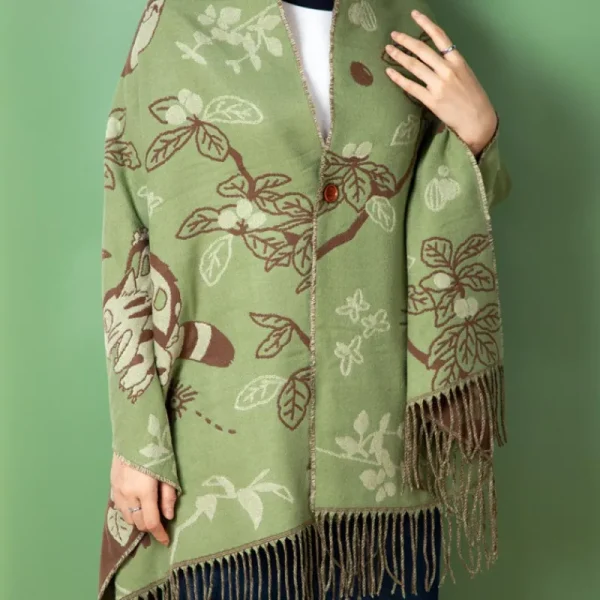 Fashion Étole vert clair Totoro & Chatbus - Mon Voisin Totoro Textile