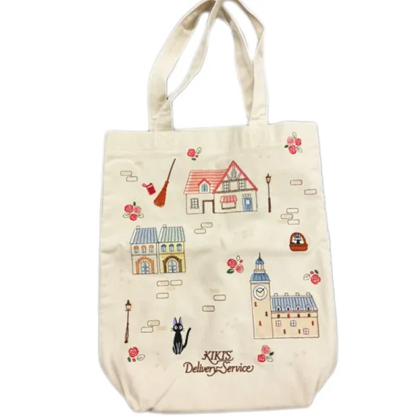 Fashion Tote bag avec patch Ville de Kiki  - Kiki la petite sorcière Sacs