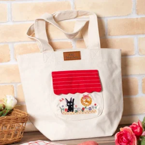 Best Sale Tote bag Jiji Au milieu des fleurs - Kiki la petite sorcière Sacs