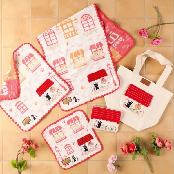 Best Sale Tote bag Jiji Au milieu des fleurs - Kiki la petite sorcière Sacs