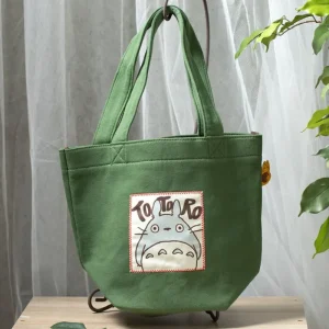 Shop Tote bag Totoro Vert d'automne - Mon Voisin Totoro Sacs