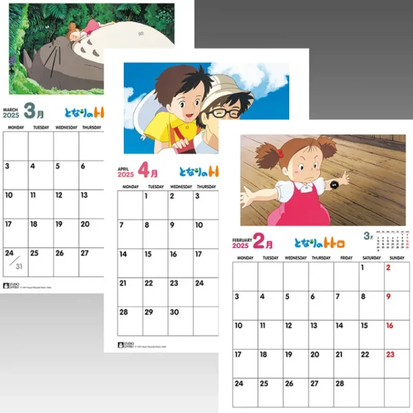 Flash Sale Totoro Calendar 2025 - English Agendas Et Calendriers