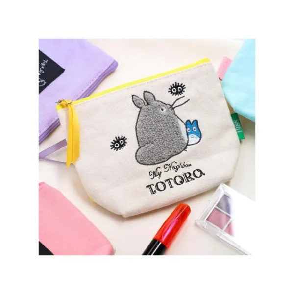 Cheap Trousse brodée Totoro Gris et Bleu - Mon Voisin Totoro Classement