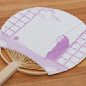 Hot Éventail Bambou & Enveloppe No Face avec Fleur - Le Voyage de Chihiro Accessoires