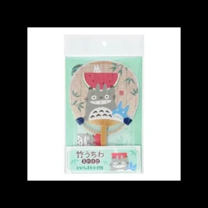 Best Sale Éventail Bambou & Enveloppe Totoro avec Pastèque - Mon Voisin Totoro Accessoires