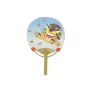 Cheap Éventail Japonais Bambou Chatbus et Libellule - Mon Voisin Totoro Accessoires