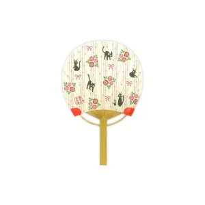 Cheap Éventail Japonais Bambou Jardin de Rose - Kiki la petite sorcière Accessoires