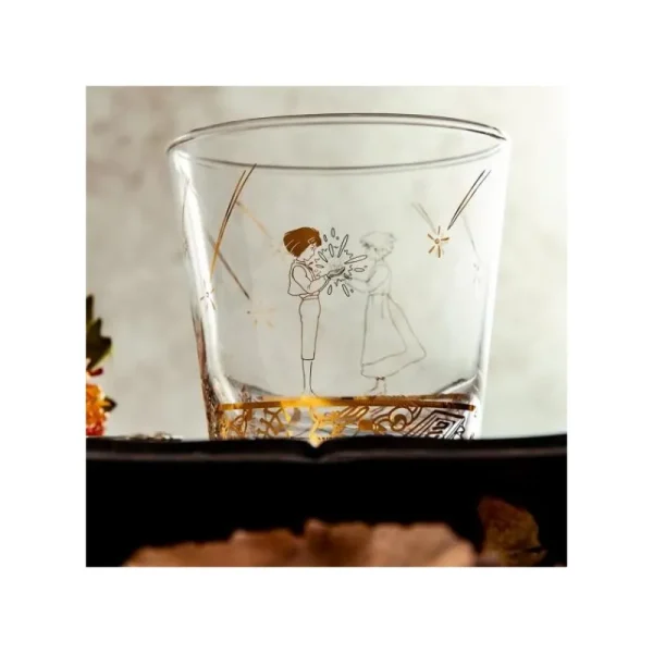 Outlet Verre Gravé Howl et Sophie - Le Château ambulant Cuisine Et Table