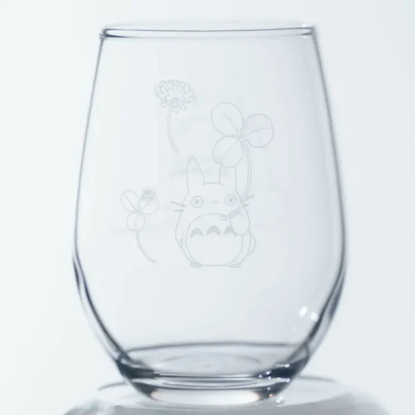New Verre gravé Totoro et trèfle blanc - Mon Voisin Totoro Cuisine Et Table