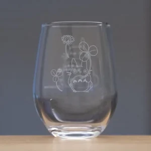 New Verre gravé Totoro et trèfle blanc - Mon Voisin Totoro Cuisine Et Table