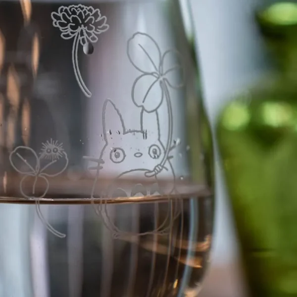 New Verre gravé Totoro et trèfle blanc - Mon Voisin Totoro Cuisine Et Table