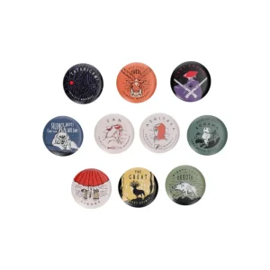 Flash Sale Vintage Badge Collection 1 badge Mystere - Princesse Mononoké Badges